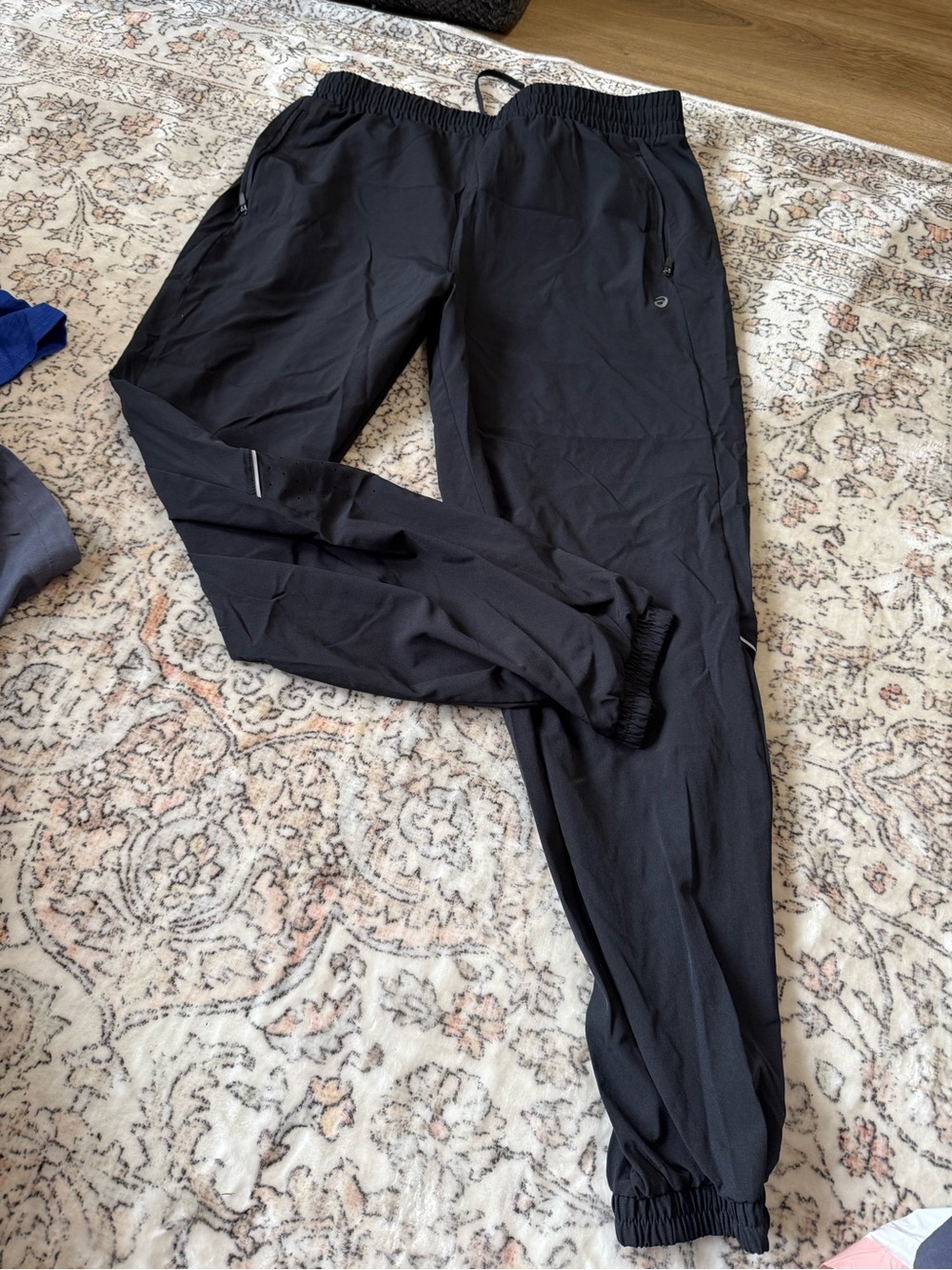 Black Lightweight Track Pants asics joggers